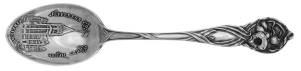 Orchid (Sterling, 1903) Souvenir Spoon (Five O'Clock)