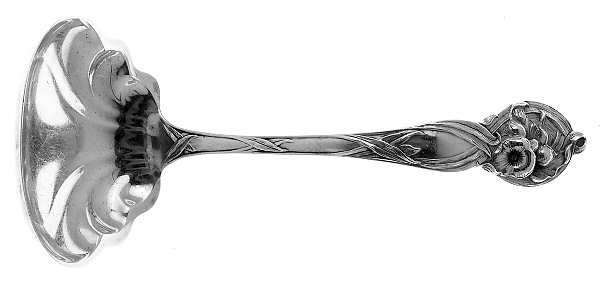 Orchid (Sterling, 1903) Small Gravy Ladle, Solid Piece
