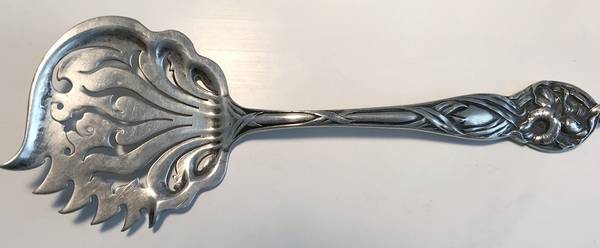 Orchid (Sterling, 1903) Server-Cheese/Solid-Pierced