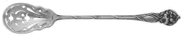 Orchid (Sterling, 1903) Pierced Bowl Short Handle Olive Spoon