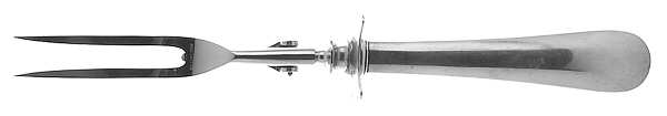 Priscilla Alden (Sterling, 1923) Large Stainless-Prong Roast Carving Fork