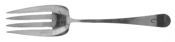 Priscilla Alden (Sterling, 1923) Medium Solid Cold Meat Serving Fork