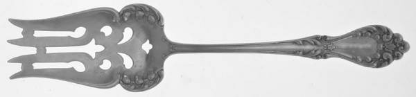 Princess (Sterling, 1900) Small Solid Cold Meat Serving Fork