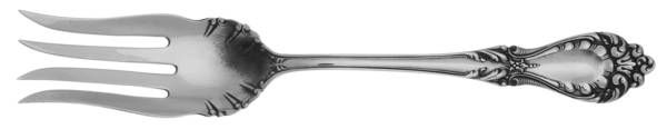 Princess (Sterling, 1900) Medium Solid Cold Meat Serving Fork