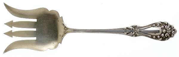 Princess (Sterling, 1900) Large Solid Tined Sardine Serving Fork