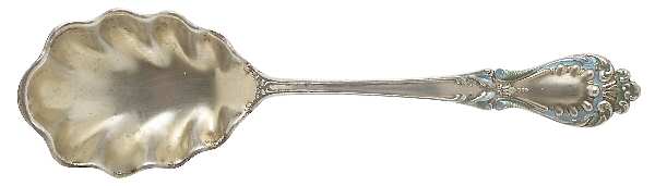 Princess (Sterling, 1900) Enameled Handle Sugar Shell Spoon
