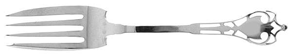 Putnam (Sterling, 1920) Small Solid Cold Meat Serving Fork