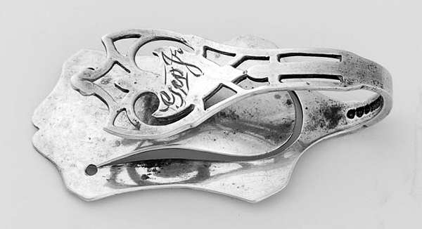 Putnam (Sterling, 1920) Monogram Napkin Clip