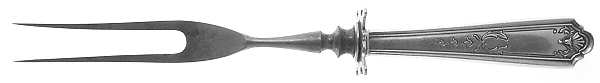 Queen Louise (Sterling, 1912)  Individual 2-Prong Stainless Bird Fork