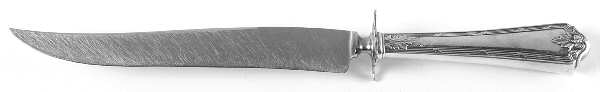 Rochambeau (Sterling, 1919) Large Stainless Blade Roast Carving Knife