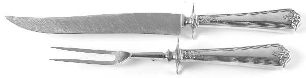 Rochambeau (Sterling, 1919) Large 2-Piece Roast Carving Set w/Stainless Blade