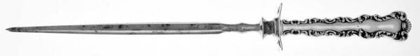 St. Louis (Sterling, 1904) Large Knife Sharpener-Steel Rod w/Sterling Guard