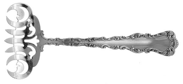 St. Louis (Sterling, 1904) Large Solid Tined Sardine Serving Fork