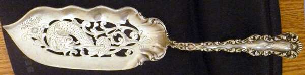 St. Louis (Sterling, 1904) Large Solid Pierced Fish Knife