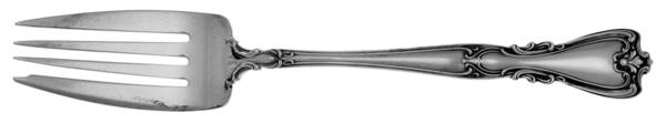 Victoria-New (Sterling, 1900) Medium Solid Cold Meat Serving Fork