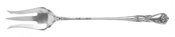 Victoria-New (Sterling, 1900) Short Handle Pickle/Olive Fork