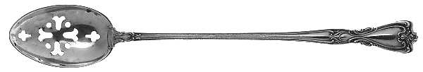 Victoria-New (Sterling, 1900) Pierced Bowl Long Handle Olive Spoon