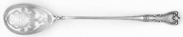 Victoria-New (Sterling, 1900) Pierced Bowl Short Handle Olive Spoon