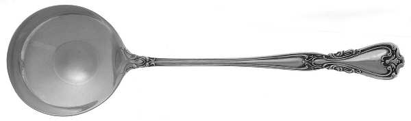 Victoria-New (Sterling, 1900) Round Bowl Soup Spoon (Cream Soup) by Watson