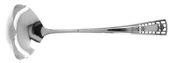Watteau (Sterling, 1904) Large Gravy Ladle, Solid Piece