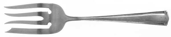 Wentworth (Sterling, 1913, No Monograms) Small Solid Cold Meat Serving Fork