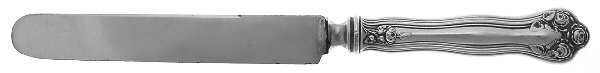Wedding Rose (Sterling, 1900, No Monograms) Blunt Hollow Knife with Bolster