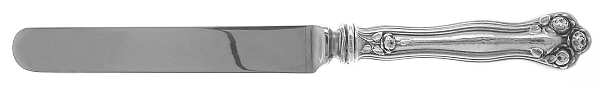 Wedding Rose (Sterling, 1900, No Monograms) Blunt Hollow Knife with Bolster