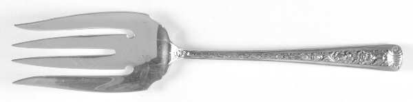 Windsor Rose (Sterling, 1940) Small Solid Cold Meat Serving Fork