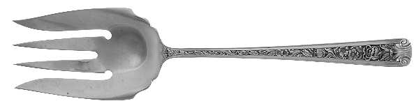 Windsor Rose (Sterling, 1940) Solid Salad Serving Fork