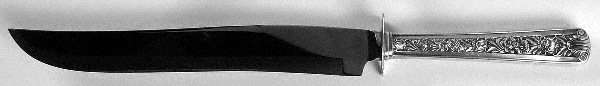 Windsor Rose (Sterling, 1940) Large Carving/Roast Knife StnlBl w/Sterling Guard