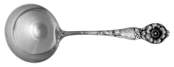 Wild Rose (Sterling, 1905) Round Bowl Soup Spoon (Bouillon)