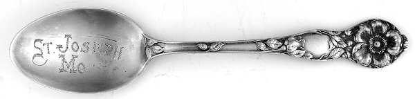 Wild Rose (Sterling, 1905) Souvenir Spoon (Five O'Clock)