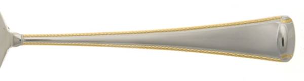Golden Monarch (Stainless, Gold Acct) Medium Solid Cold Meat Serving Fork