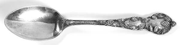 Pine Cone (Sterling) Monogram Teaspoon