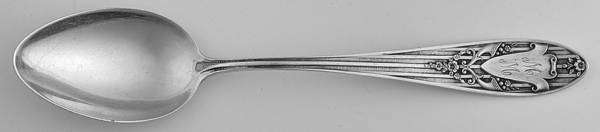 WTS9 (Sterling) Monogram Five O'Clock Teaspoon