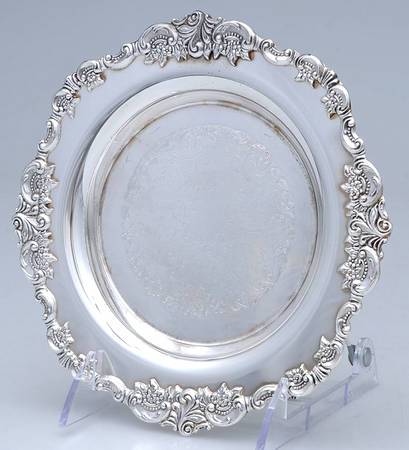 Baroque (Silverplate, Hollowware, Older) Round Butter No Lid
