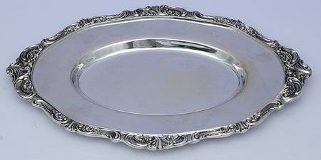 Baroque (Silverplate, Hollowware, Older) Underplate for Gravy Boat