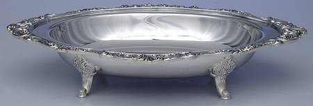 Baroque (Silverplate, Hollowware, Older) Footed Oval Vegetable No Lid
