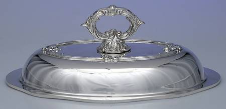 Baroque (Silverplate, Hollowware, Older) Lid for Footed Oval Vegetable