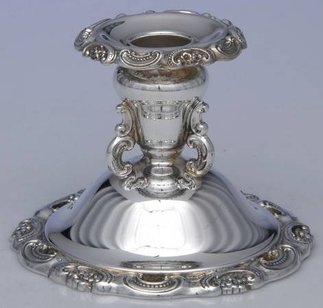 Baroque (Silverplate, Hollowware, Older) 3" Console Candleholder