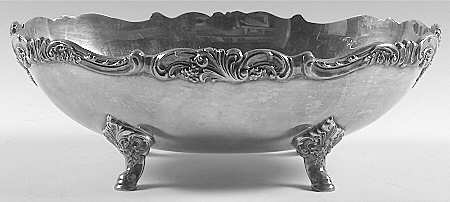 Baroque (Silverplate, Hollowware, Older) Oval Footed Centerpiece