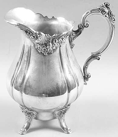 Baroque (Silverplate, Hollowware, Older) Silverplate Water Pitcher