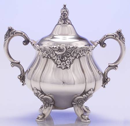 Baroque (Silverplate, Hollowware, Older) Sugar Bowl & Lid