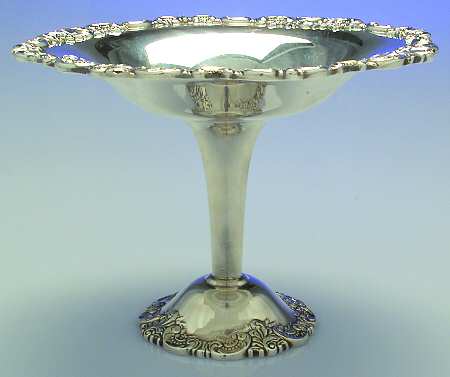 Baroque (Silverplate, Hollowware, Older) Round Compote (Height X Width)
