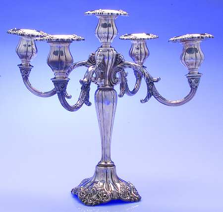 Baroque (Silverplate, Hollowware, Older) Medium 5-Light Candelabra