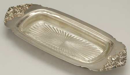 Baroque (Silverplate, Hollowware, Older) 1/4 Pound Butter No Lid