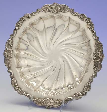 Baroque (Silverplate, Hollowware, Older) 11" Round Tray