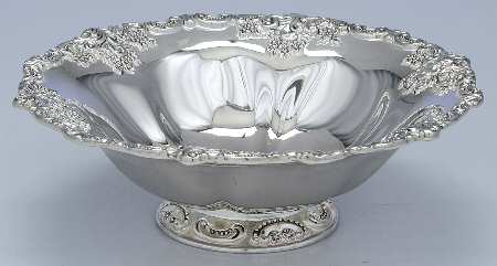 Baroque (Silverplate, Hollowware, Older) 7" Round Pedestal Bowl