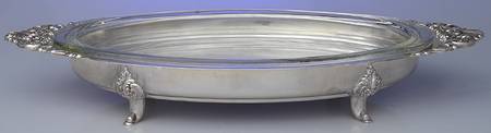 Baroque (Silverplate, Hollowware, Older) Oval Buffet Server No Lid