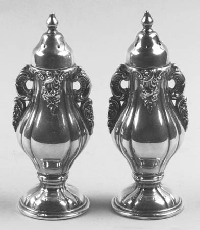 Baroque (Silverplate, Hollowware, Older) Salt & Pepper Set